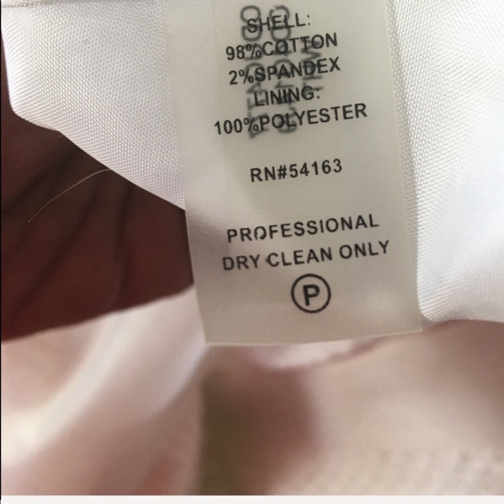 CALVIN KLEIN White Eyelet Dress Size 4P - Picture 6 of 7